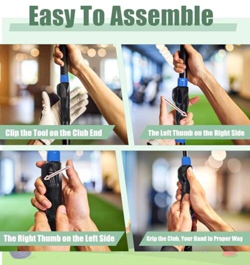 Golf Training Grip, Golf Grip Training Aid Clip-On for Proper Hand Positioning