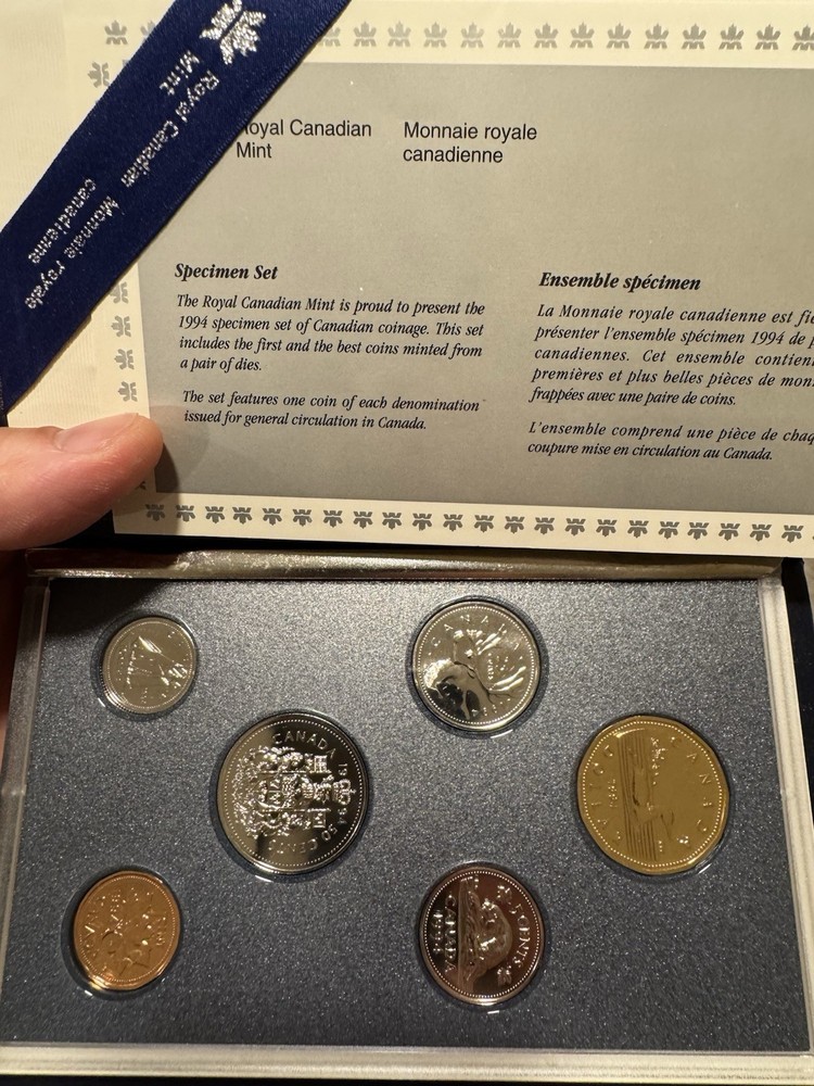 1994 Royal Canadian Mint Specimen Set OGP