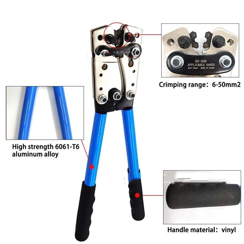 140/60x Car Copper Lug Ring Terminals Cable Electrical Wire Crimp Connectors Kit