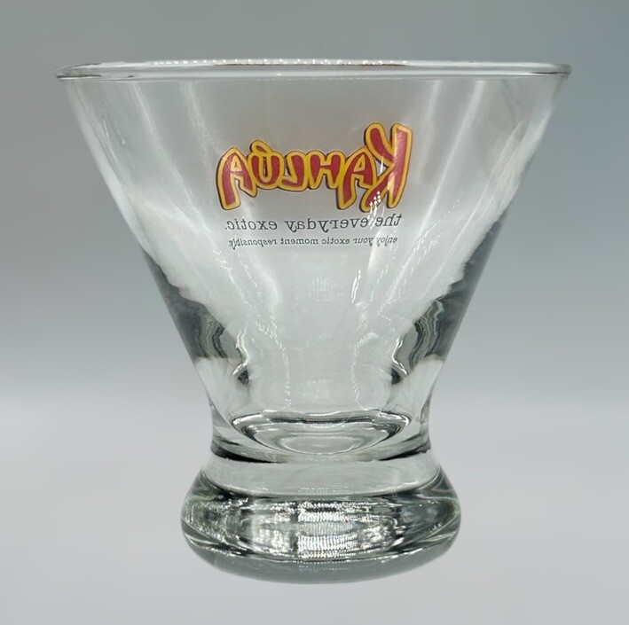 KAHLUA Liqueur Cocktail Glass 3.75" Tall