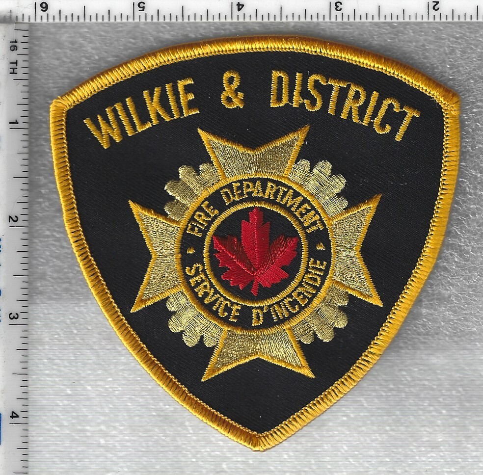 Wilkie & District Fire Department  (Saskatchewan, Canada)  Shoulder Patch