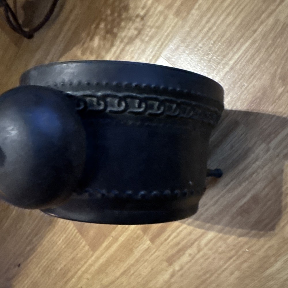 Pottery Barn Stand Bell Clock. Brown. Runs On battery