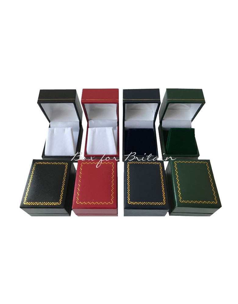 Leatherette Earring, stud Box Red 1 Stud, Earring Boxes, Wholesale price.