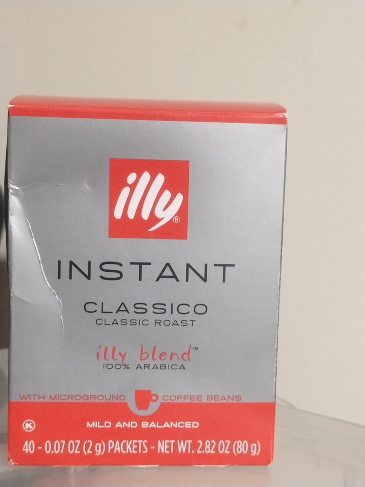 Illy Instant Coffee Classico 40 Singles Packets
