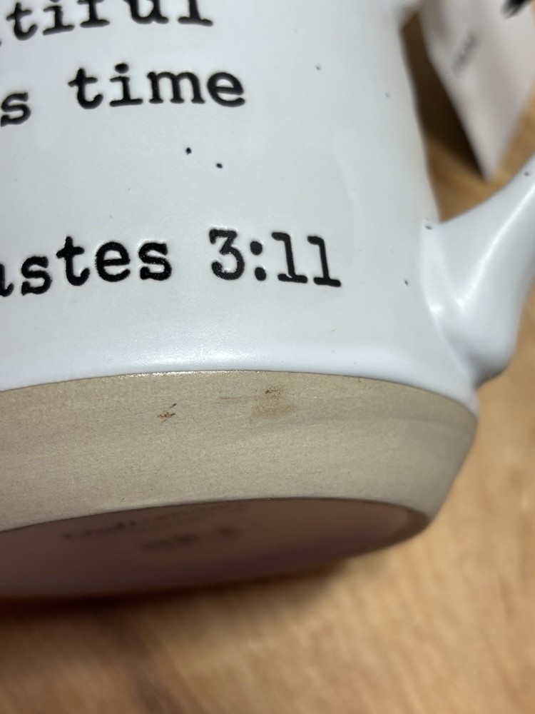 Dwell Studio He Has Made Everything Beautiful Ceramic Coffee Tea Mug Cup Gift
