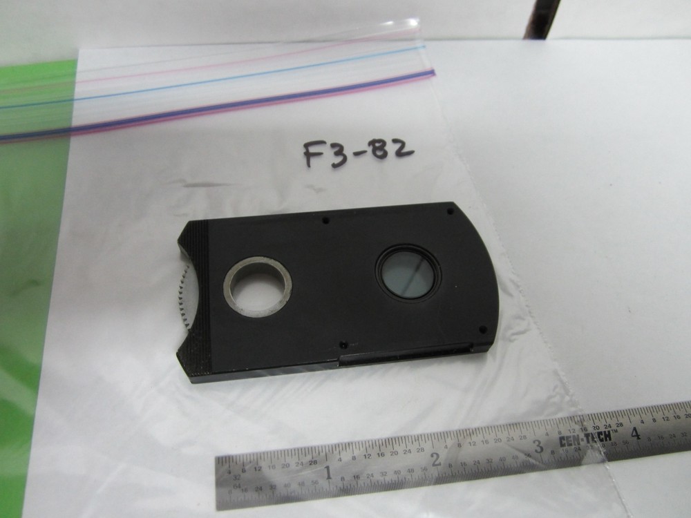 MICROSCOPE POLARIZER SLIDE ROTABLE OPTICS #F3-82