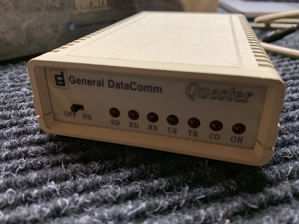 General DataComm Quester v.34 Data/Fax External Modem - Tested
