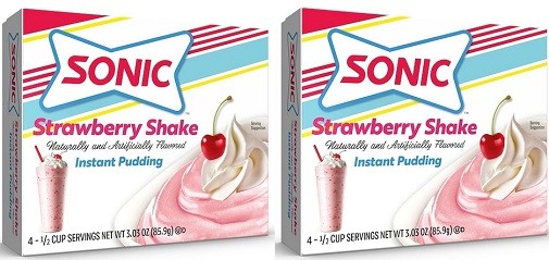 Sonic Instant Pudding & Pie Filling Strawberry Shake 2 Pack
