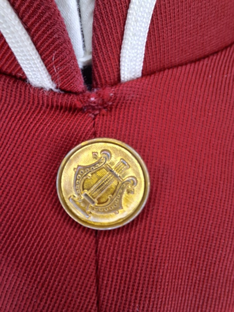 Red Marching Band Jacket Size 38 Regular - Authentic