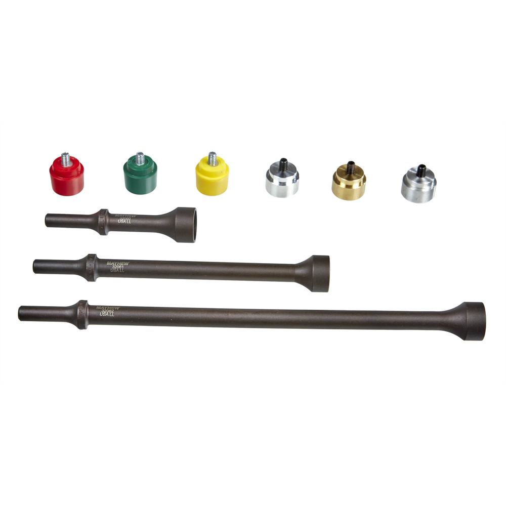 Mayhew Tools 32026 9-Piece Pneumatic Replaceable Tip Hammer Set