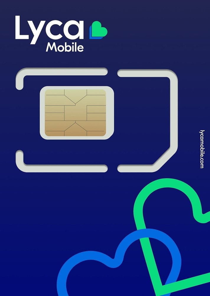 Lyca Mobile 5G/4G Prepaid SIM Card Kit - Unlimited Talk, Text & Data from $10/mo