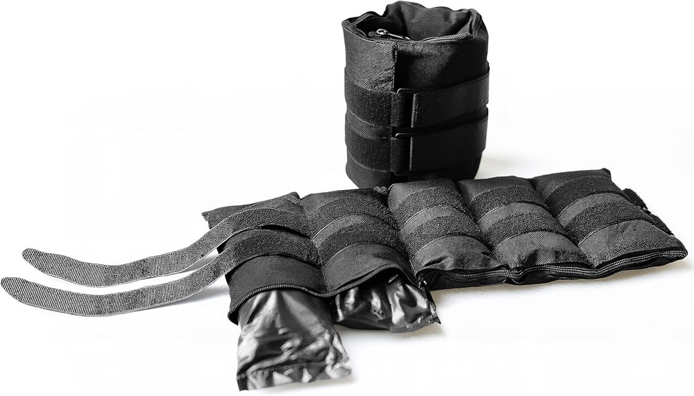 CAP Barbell Adjustable Ankle Weights |10-20Lb Pair | Black