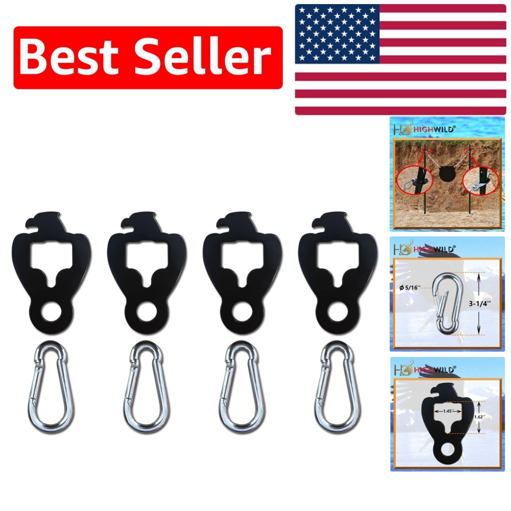 Versatile AR500 T-Post Target Hanger with Spring Hook - Easy Setup & Portable