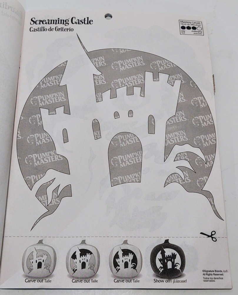 Pumpkin Masters Carving Kit Pattern Book & Pumpkin Pro Stencils & LED Light