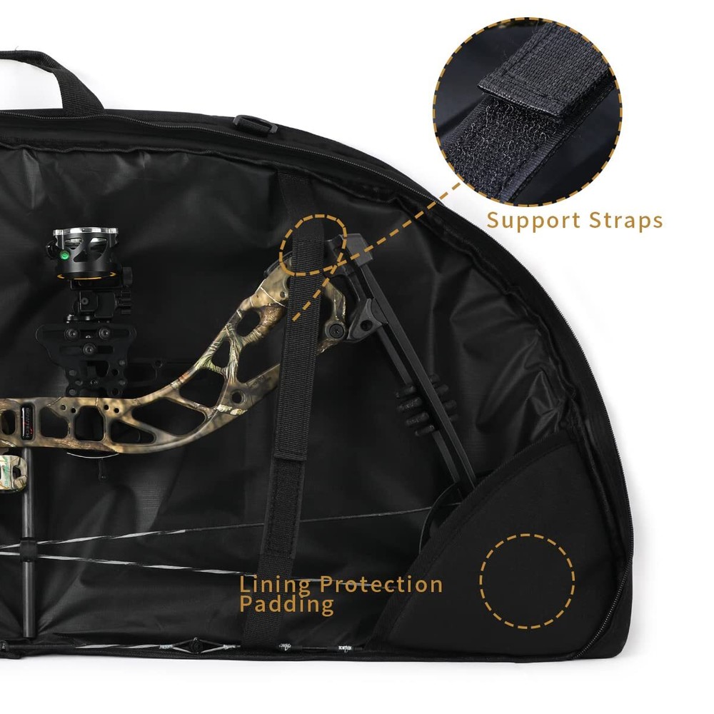 Compound Bow Case Light-Weight Soft Bow Bag with Arrow Pocket,37in Inside Length