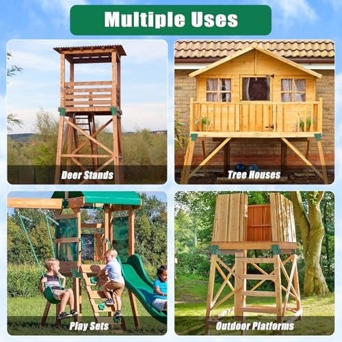 4Pack Deer Blind Brackets 4X4 Heavy Duty Deer Stand Bracket Compound Angle Brack
