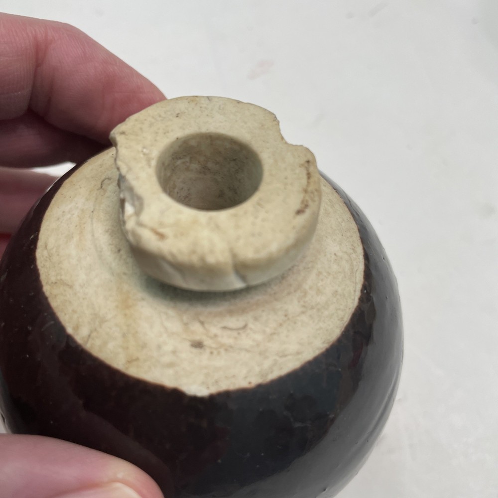 WW2 Japanese Military Type 4 Brown Ceramic Last Ditch