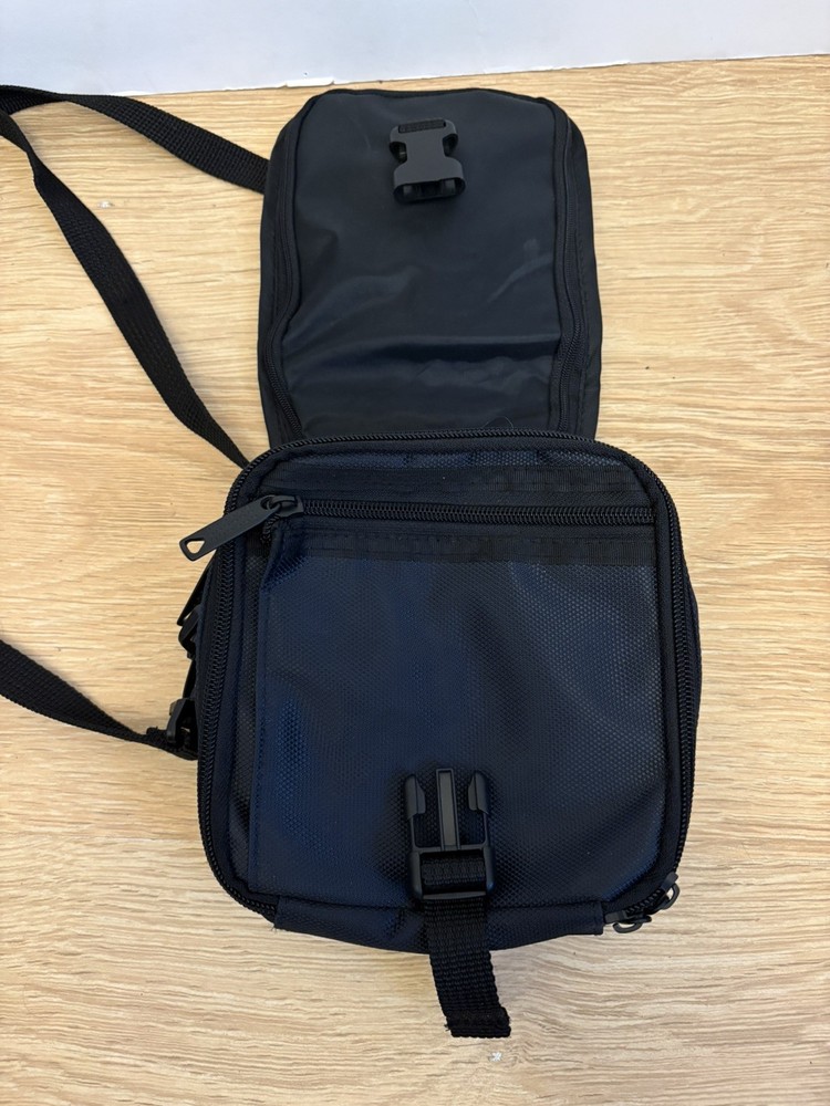 BMW logo Shoulder Bag / multi pocket.adjustable strap.