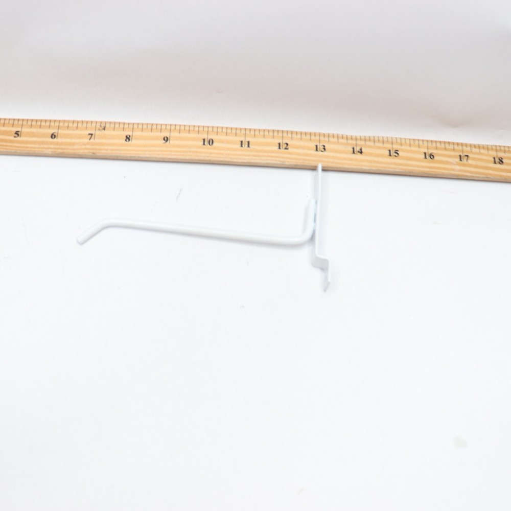 Peg Hook for Slatwall White 6"