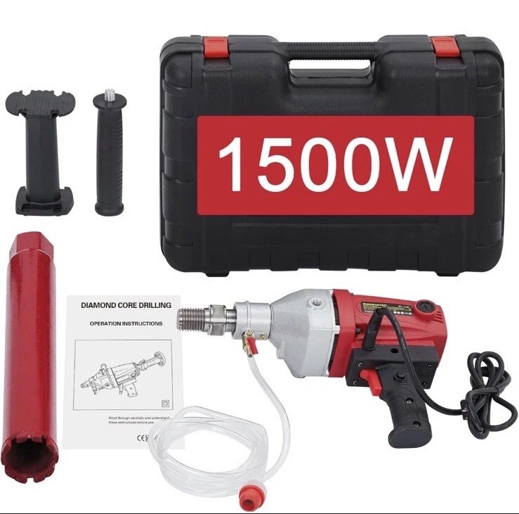 Diamond Core Drill Machine 2” Handheld Concrete Drill Rig Bit 1500W,Excellent