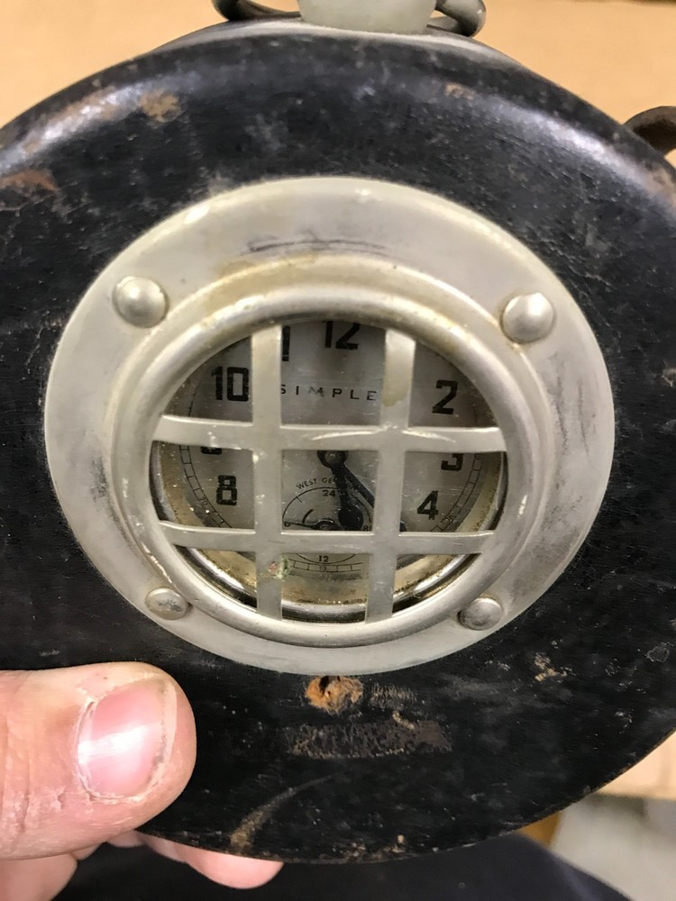 Vintage Simplex-Newman Watchman's Security Guard Time Clock