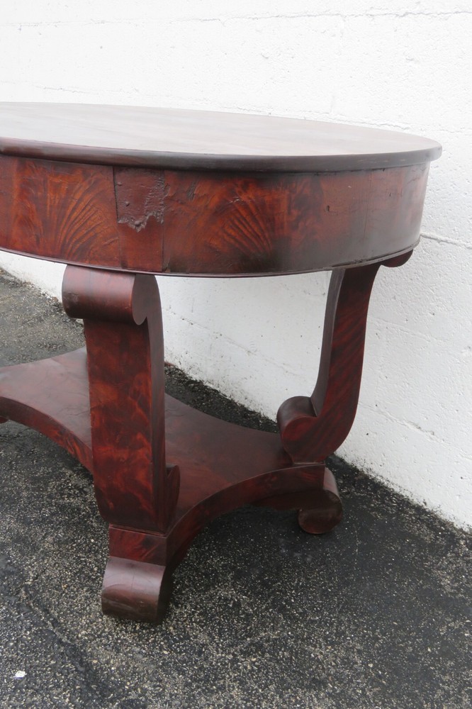 Early 1900s Empire Writing Office Desk Console Table 3844