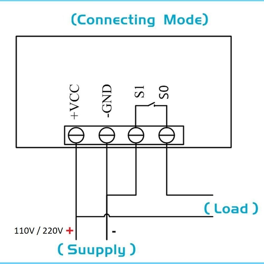 AC 110V 220V Timer Cycling Module Digital Display Time Delay Relay Timing Switch
