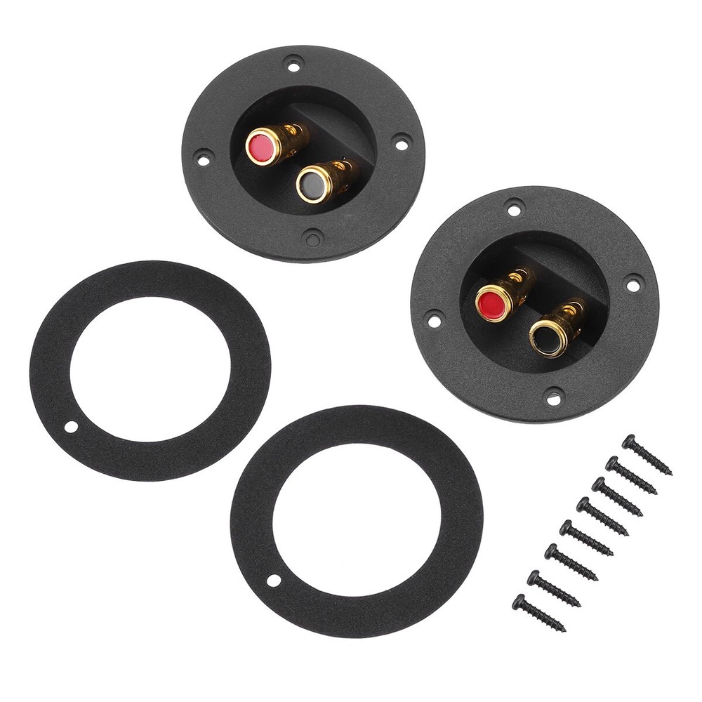 2/4Pcs Speaker Box Terminal Round Spring Cup Connector Subwoofer Enclosure