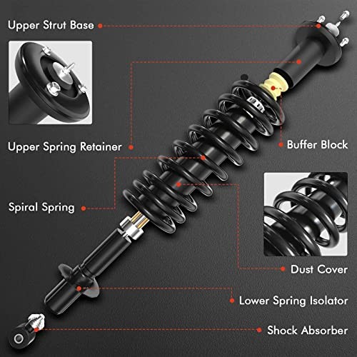 Front Complete Strut & Coil Spring Assembly Compatible with Saturn Front Side