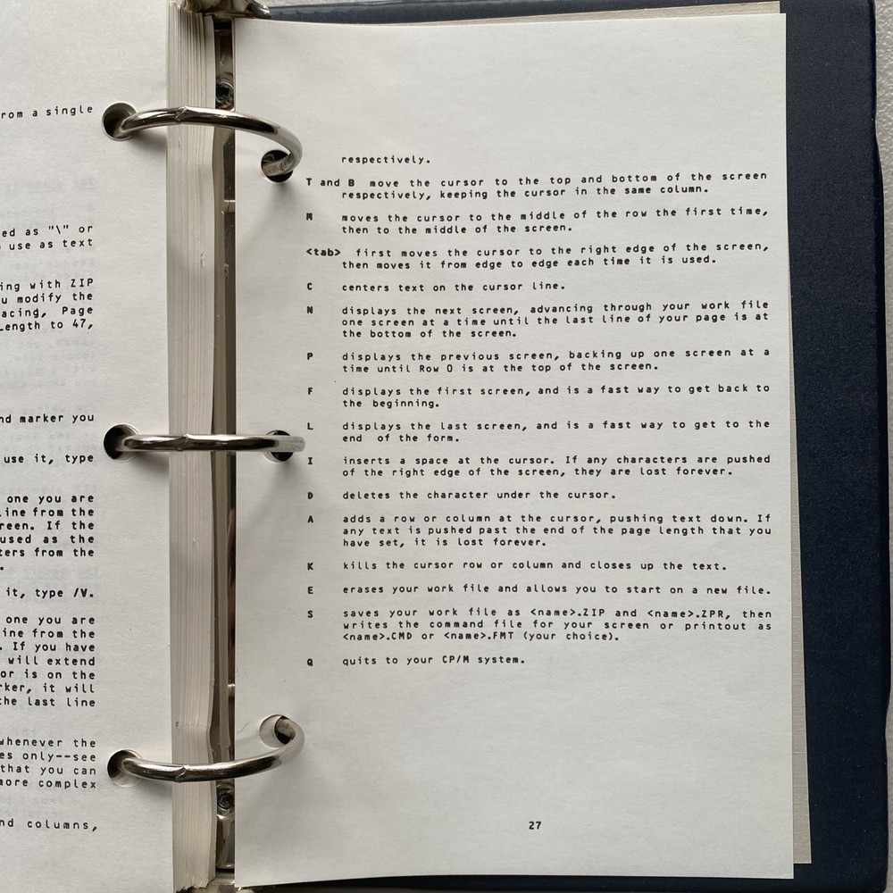 Vintage Osborne Computer Dbase II Assembly Language Software Manual ~ 12/10/82