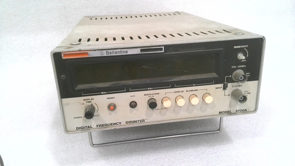 BALLANTINE 5700A DIGITAL FREQUENCY COUNTER, 512 MHZ