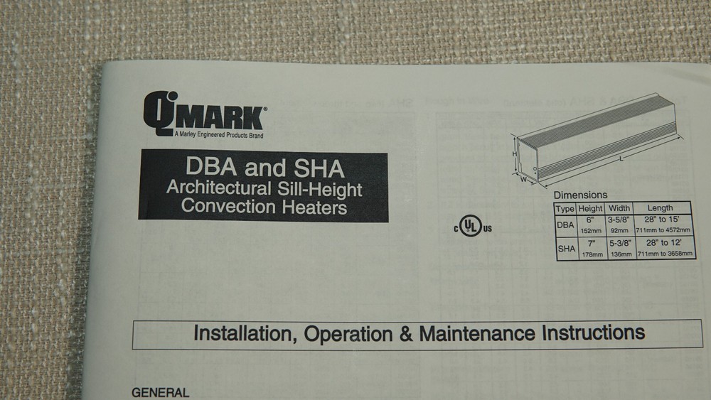 Qmark SHA Architectural Sill-Height 3' Model SHABS3F Bronze