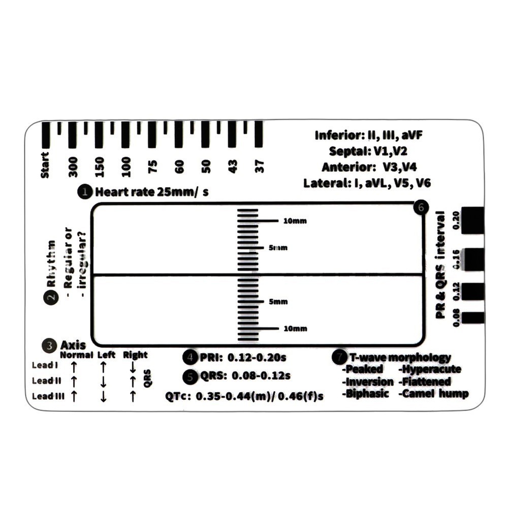 User Friendly For ECG Ruler for Efficient For EKG Analysis and Training