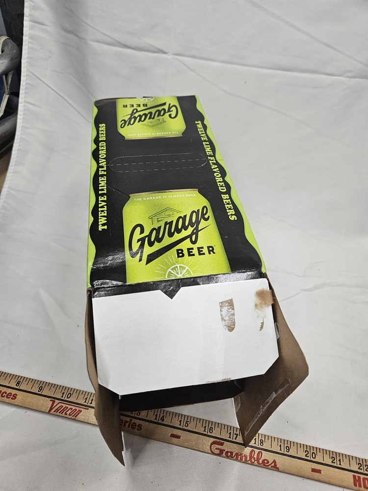 Garage Beer Lime Halloween 12 Pack Beer EMPTY BOX Green
