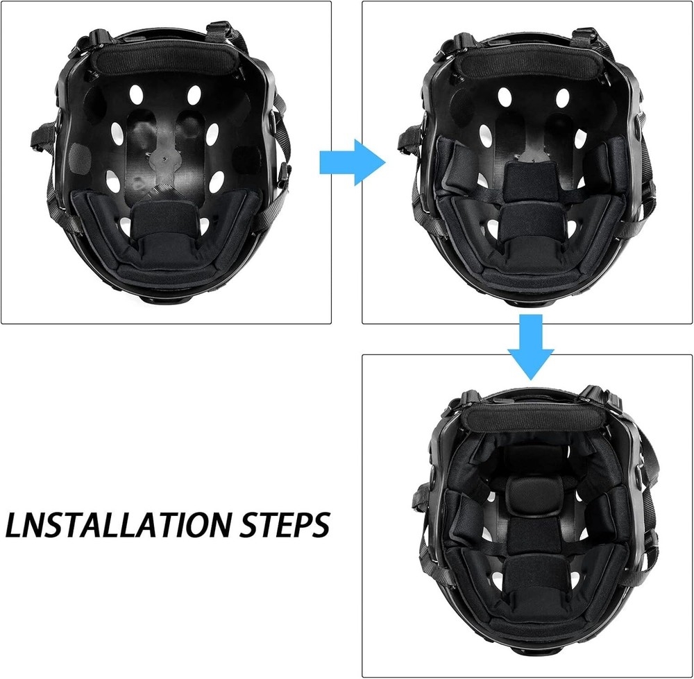 Tactical Helmet Pads - Universal Replacement Internal Memory Foam Pad Inserts...
