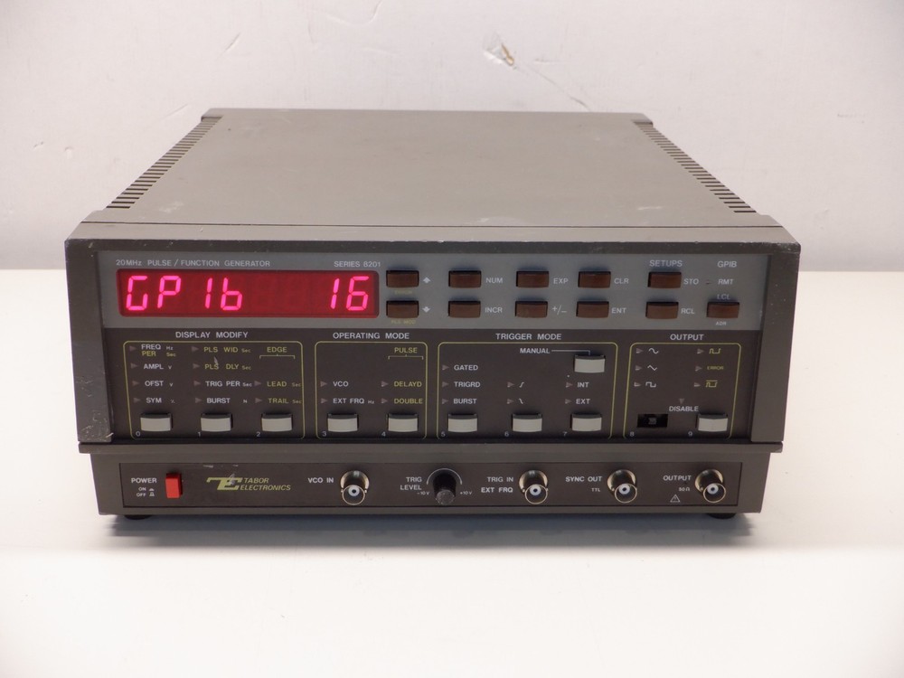 TABOR ELECTRONICS 8201 FUNCTION GENERATOR