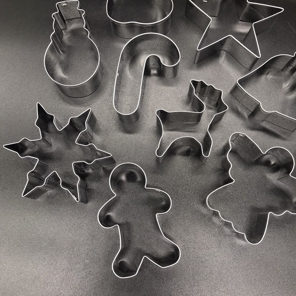 Christmas Cookie Cutter Set 11 Stainless Steel