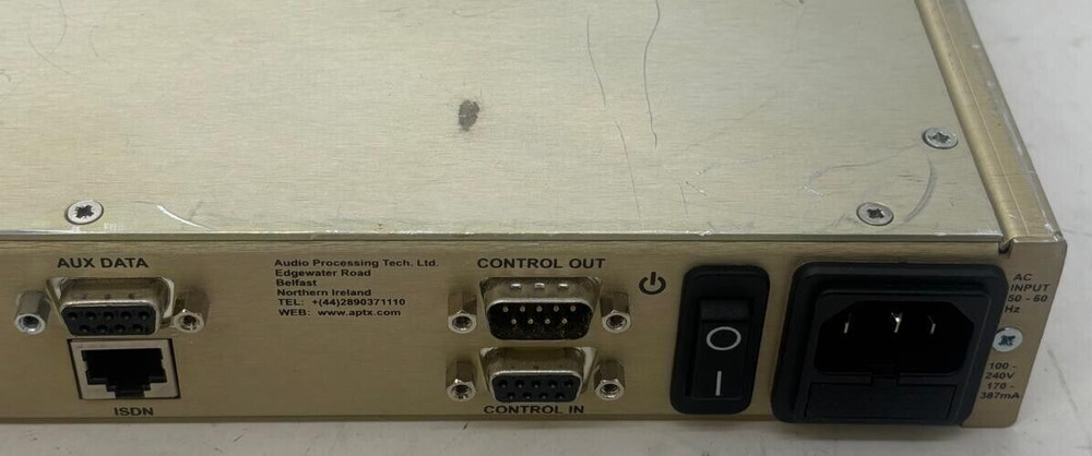 APT WorldNet Ohio APT-X Enhanced Full Duplex Audio Codec