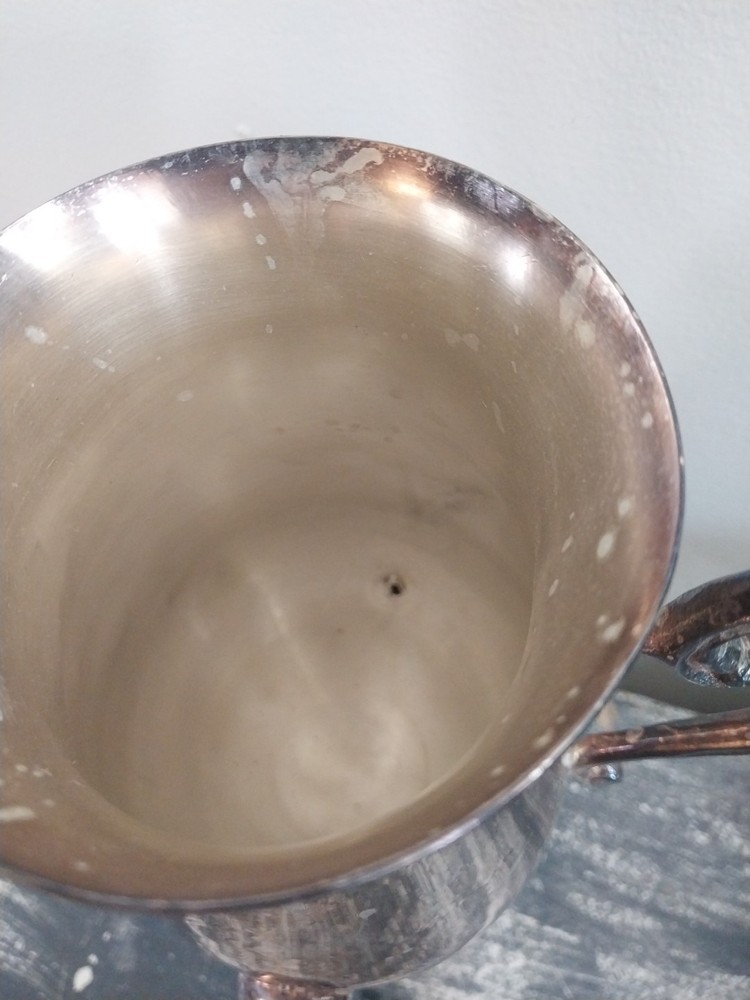 Silver-Plated Coffee or Tea Urn Warmer w/Burner