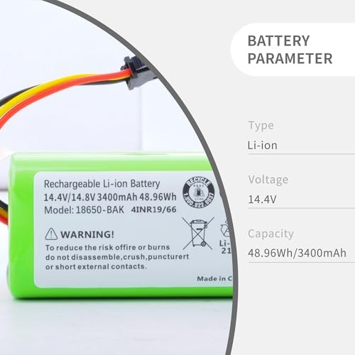 1Pack Replacement Battery Compatible for Eufy X10 Pro Omni, Rechargeable
