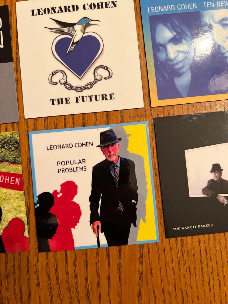 Leonard Cohen fridge magnets
