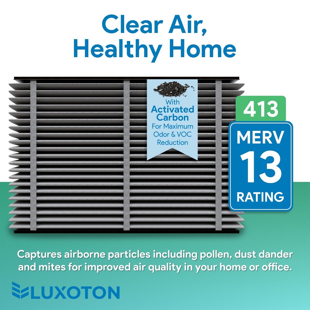 LUXOTON Activated Carbon Filter for AprilAire 413 Replacement Filter