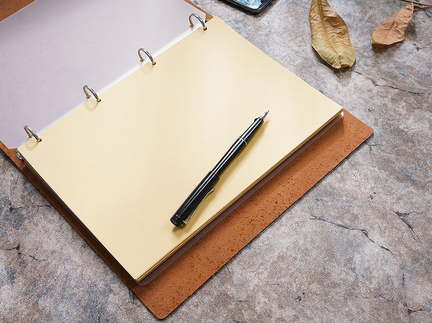 A4 Writing notes Notebook travel Diary Notepad handmade cow leather coffee Q271