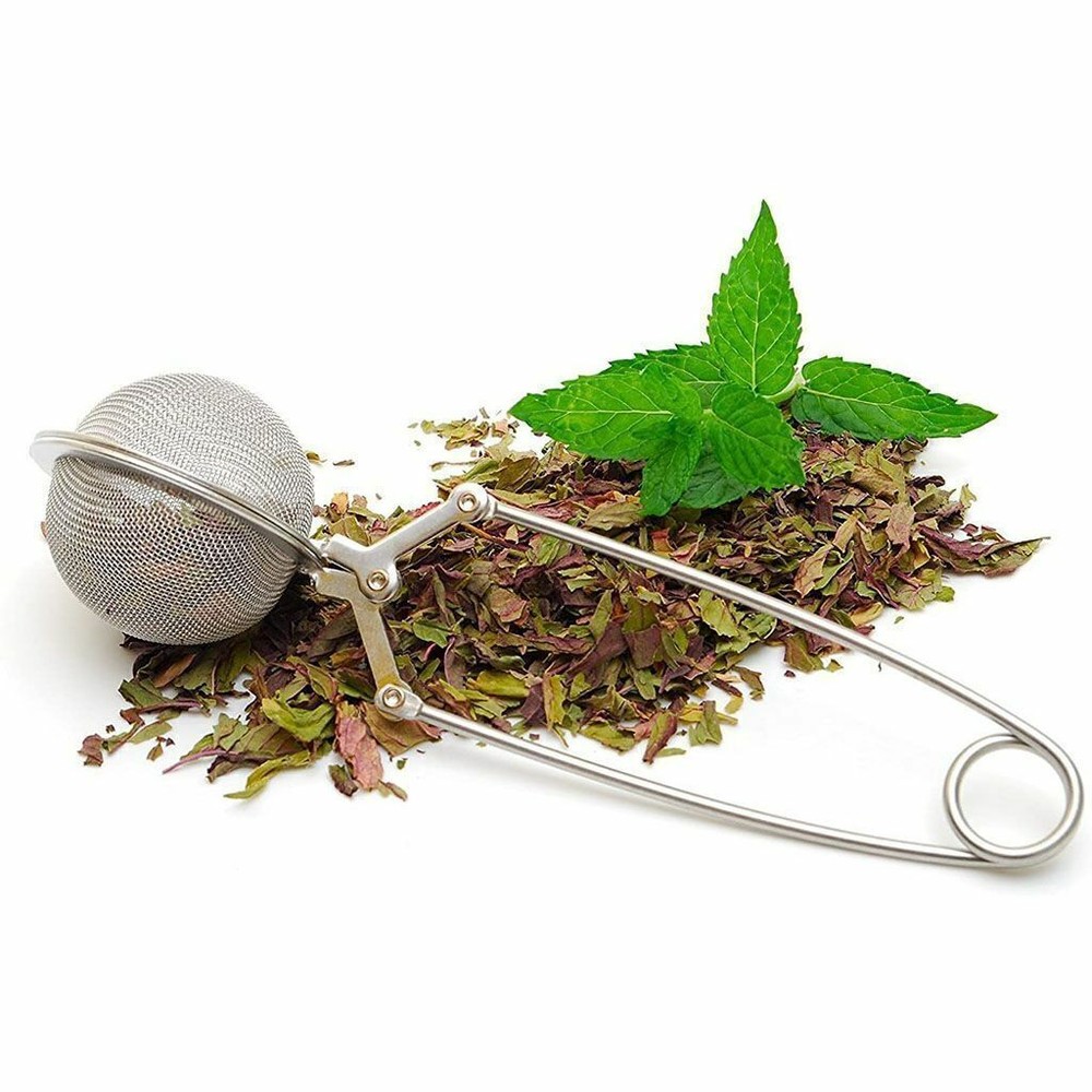 1-8 Pack Tea Infuser for Loose Leaf Tea Long Handled Mesh Snap Ball Tea Strainer