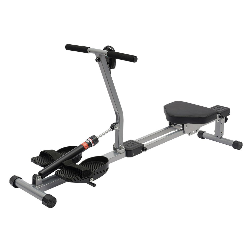 Foldable Rowing Home Rowing Exercise Machine Hydraulic Rowing Machine LED Meter