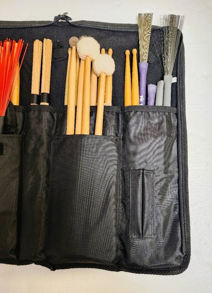 Promark Drumstick Bag with drumsticks & brushes