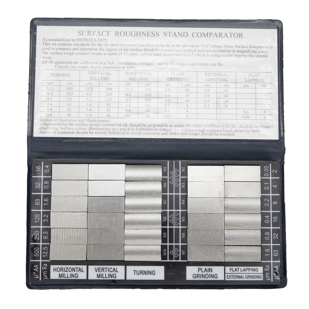 Sample Block Roughness 3 Flat Grinding 30pcs 6x3x3/8 Compare Conveniently
