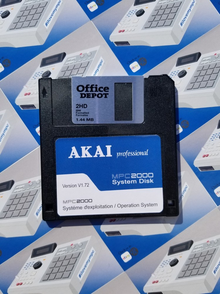 Akai MPC 2000 OS Ver. 1.72 Floppy Disk Boot Disk Operating System