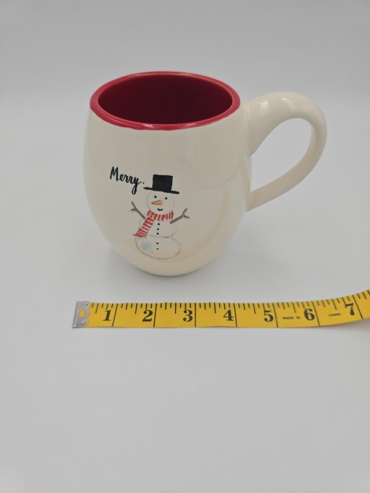 Rae Dunn Ceramic Merry Snowman Mug