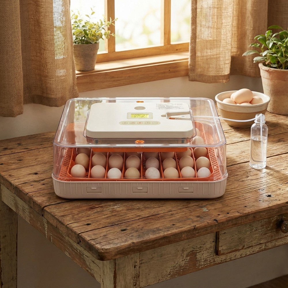 Automatic 56 Egg Incubator Fahrenheit Display Poultry Hatcher for Chicken Duck